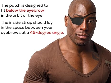 Amazon.com: Eye Patch, Black, Concave, Air Vents, Adult Size